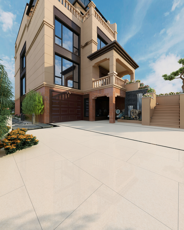 沉香米黄效果图