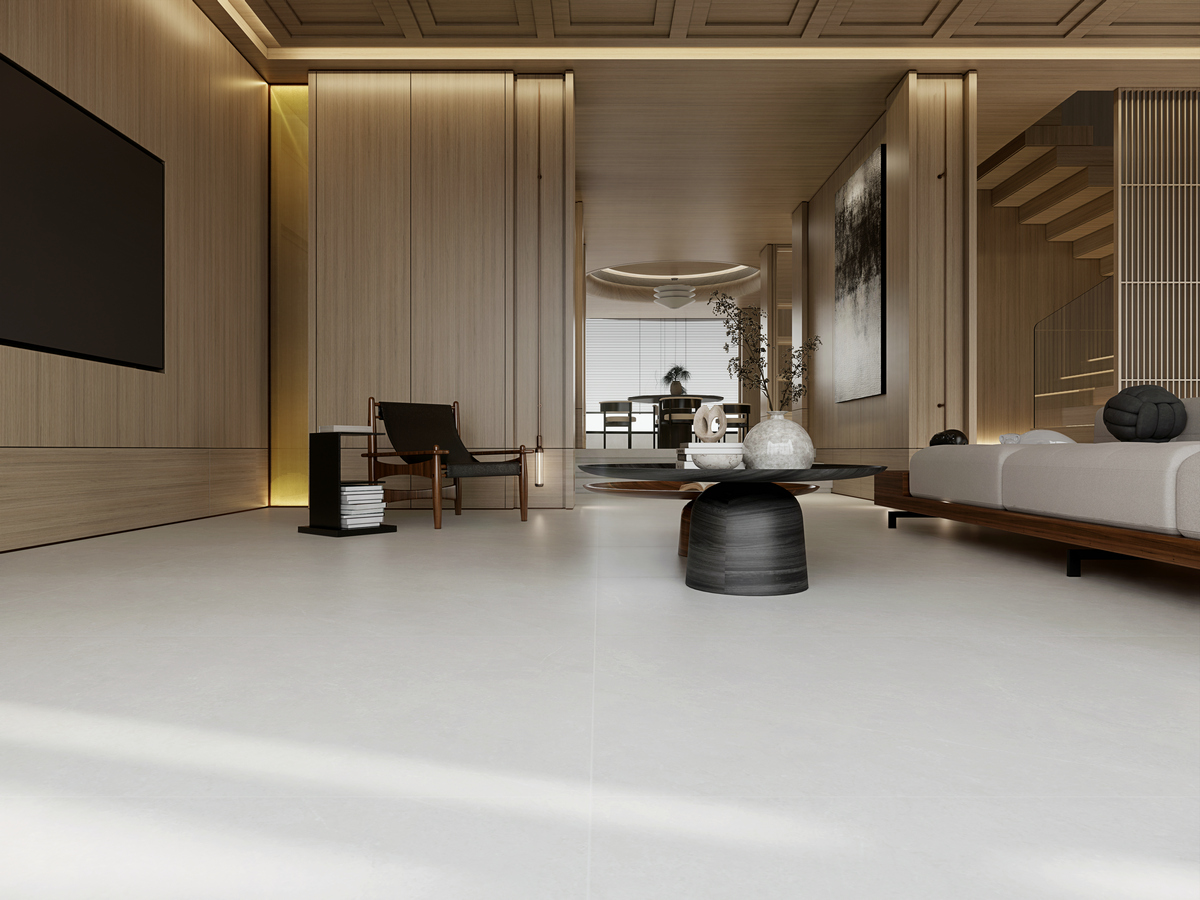 莫尔米白（子母配）效果图