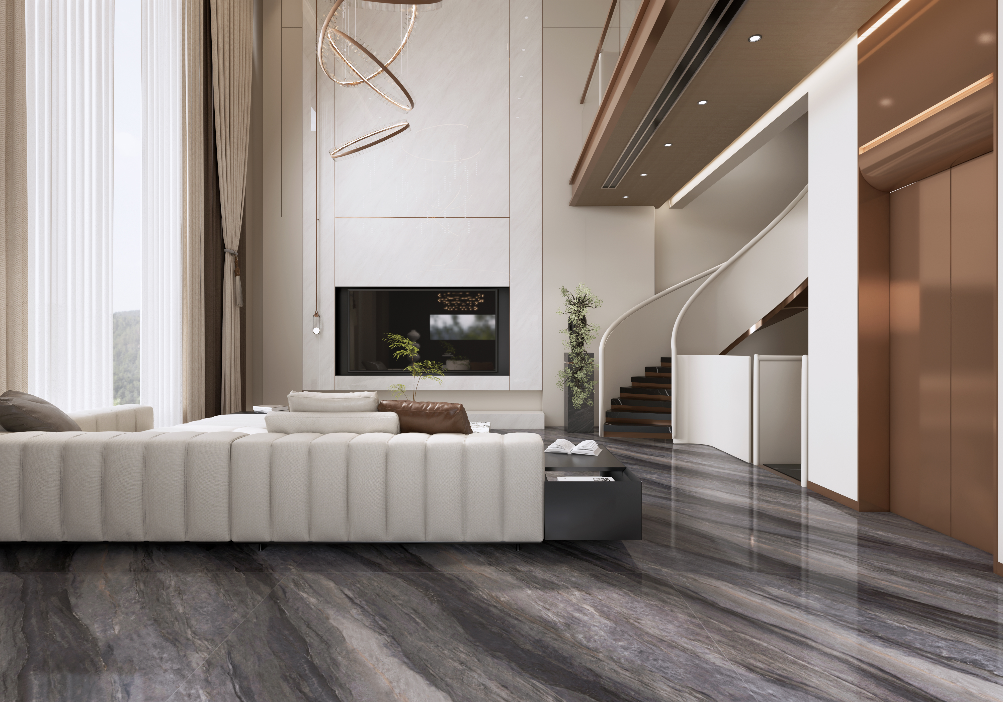 加洲蓝金沙【任意连纹】效果图